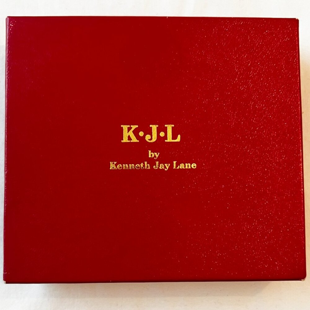 Kenneth Jay Lane (KJL) 2009 Inaugural Simulated Pearl Necklace and Stud Earrings